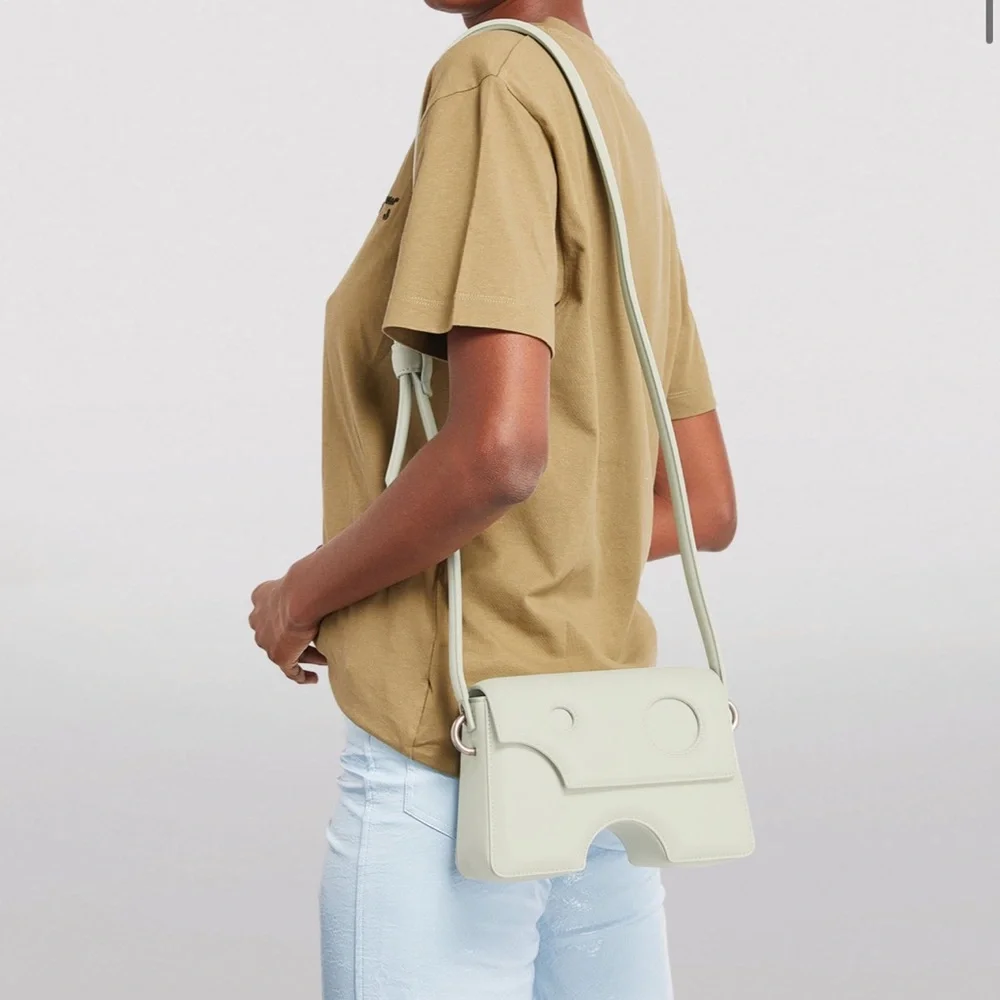 OFF WHITE Leather Burrow 22 Shoulder Bag - Picture 5 of 13
